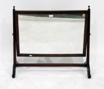 Georgian style mahogany framed rectangular dressing table mirror,