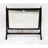 Georgian style mahogany framed rectangular dressing table mirror,