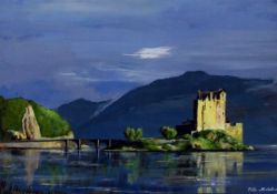 Peter Nichols (contemporary school) Oil on canvas "Urquhart Castle,