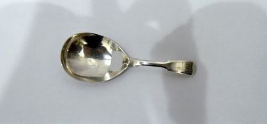 18th century silver caddy spoon, makers William Eley & William Fearn, London 1799, 12g or 0.
