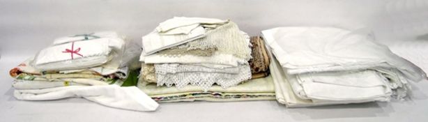 Assorted linen and tableware