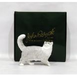 John Beswick Connoisseur Collection Persian Cat with White and Silver shaded markings, 16.