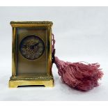 19th century French carriage timepiece, brass, Richard & Co,