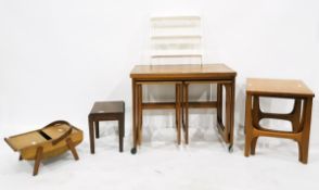 Sewing box, a nest of two occasional tables,