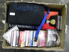 Large quantity of CDs and a Logic 3 gaming pack (but not the actual console) (1 box)