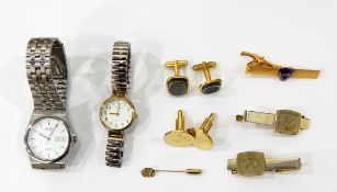 Gent's Seiko quartz wristwatch, a lady's Seiko wristwatch,