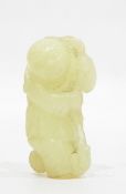 Chinese jade figure of a male standing fishing, 4.