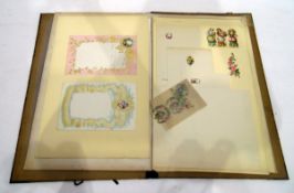 Late Victorian album of stationery,