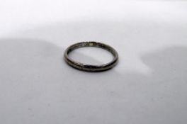 Platinum wedding ring,