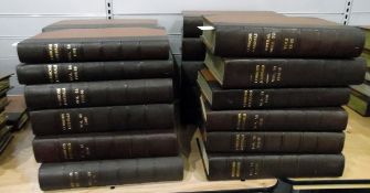 Journals of the House of Commons 1805 through to 1834, large folio with general index to vols 75-92,