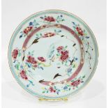 Chinese famille rose porcelain plate, 23.