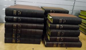 Journals of the House of Commons 1835 through to 1864, all rebound, half brown leather,