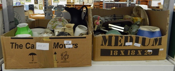 Quantity of assorted ceramics and other items including a club soda whisky syphon,