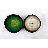Negretti & Zambra brass pocket barometer inscribed 'Negretti & Zambra, London 19001',