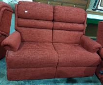 Modern suite comprising two seater sofa with two matching chairs,