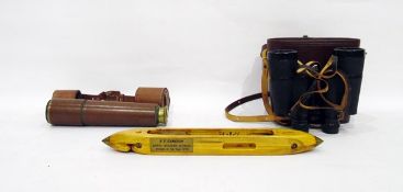 Pair of Zeiss 7x50 binoculars in leather case,