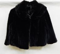 Phase 8 faux-fur short evening jacket, size 16