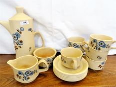 Palissy Coffee Service & Clarice Cliff Wedgwood Cups