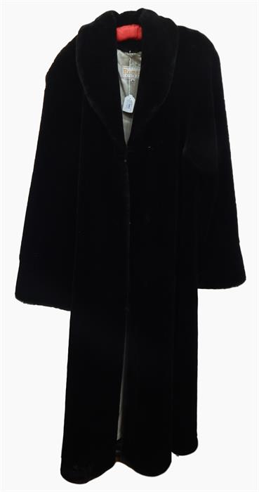 Faux-fur full-length coat by Roman Originals