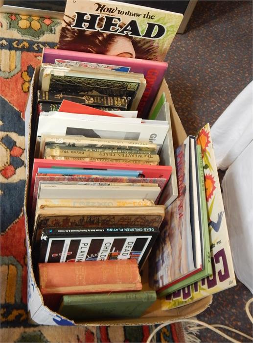 Quantity of assorted books to include "The Weavers Craft", "Flowers of the Field", various art