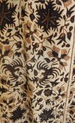 1920's North Java printed silk Slendang shoulder p