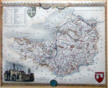 Map of Somersetshire, 20cm x 26cm