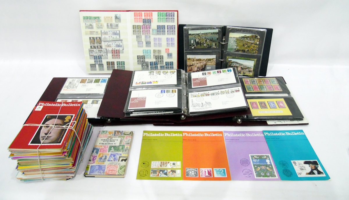 Quantity of stamps to include Royal Mail First Day Covers, albums of British stamps, stamps of the