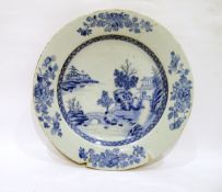 Chinese blue and white charger