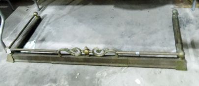 Brass metal fire curb