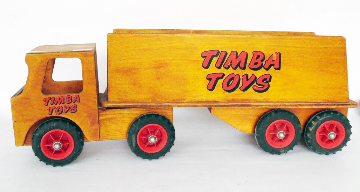 Timba Toys large wooden articulated truck