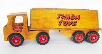 Timba Toys large wooden articulated truck