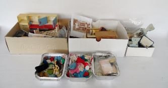 Quantity of dolls furniture and accessories (1 box)