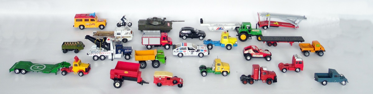 Quantity of diecast vehicles, predominantly late 20th century (some repainted) (1 box)