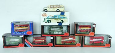 Quantity of Exclusive First Edition model buses and a Dinky Collection Special Edition 1950's