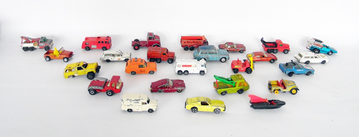 Quantity of mid 20th century diecast vehicle (1 box) (playworn)