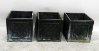 Three fibre glass patio tubs after the antique