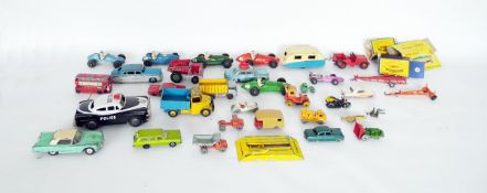 Quantity of mid 20th century diecast vehicles to include Dinky Toys Hudson Sedan, Crescent Toy