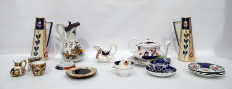 Miniature Royal Crown Derby jug, baluster-shaped, Imari decorated, a 19th century Derby coffee