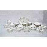 Royal Grafton 'Knightsbridge' pattern tea and dinner service comprising 12 dinner plates, numerous