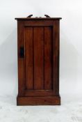 Late Victorian/Edwardian mahogany bedside cabinet, 39cm wide