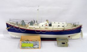 Electric powered model of a RNLI Lifeboat, the Les Ockwell, with detailed deck furniture, etc,