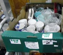 Assorted glassware and ceramics (1 box)