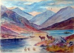 Quantity of watercolours by Mary Dodd (20th century school), G Lambert (20th century school), Fred