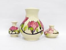 Collection of Moorcroft 'Magnolia' pattern pieces