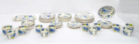 Masons pottery 'Regency' pattern part tea and dinner service comprising dinner plates, side