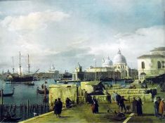 After Canaletto Colour print on board  Venetian s