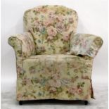 Early 20th century upholstered easy chair