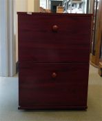 Modern two-drawer filing cabinet, width 45cm