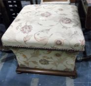 Late 19th/early 20th century upholstered square sh