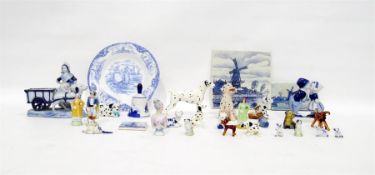 Decorative models of Dalmatians, Delft souvenir wa